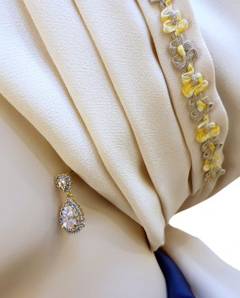 krem uçuk sarı sifon elegant